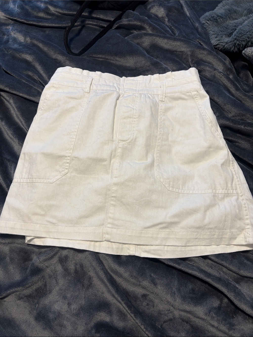 American Eagle Outfitters White Denim Mini Skirt